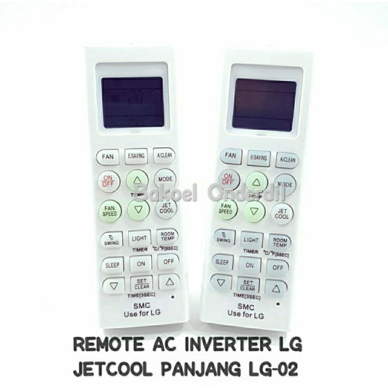 REMOTE AC LG INVERTER JETCOOL PANJANG LG-02