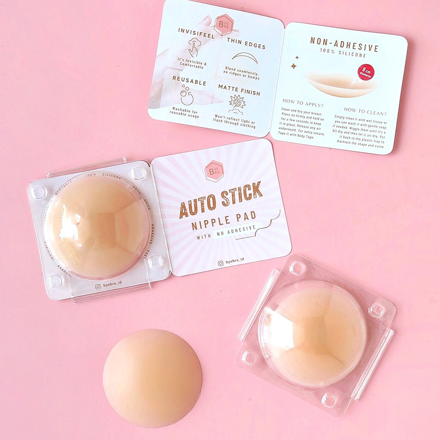 KINDSTORE❤ | NIPPLE SILICONE PAD Auto Stick nipple pad tanpa lem