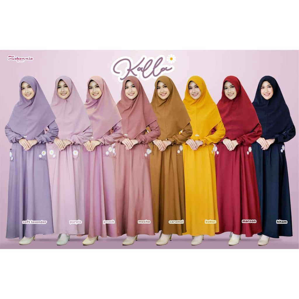 (OPEN PO) KALLA DRESS BY ZABANNIA AKR | GAMIS COUPLE MOM AND KIDS | KALLA DRESS MOM