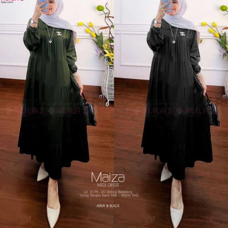 MIDI DRESS MIRA ORI BY ALILA--MIDI DRESS MAIZA ORI BY ALILA "HND.29My22ᴴ"