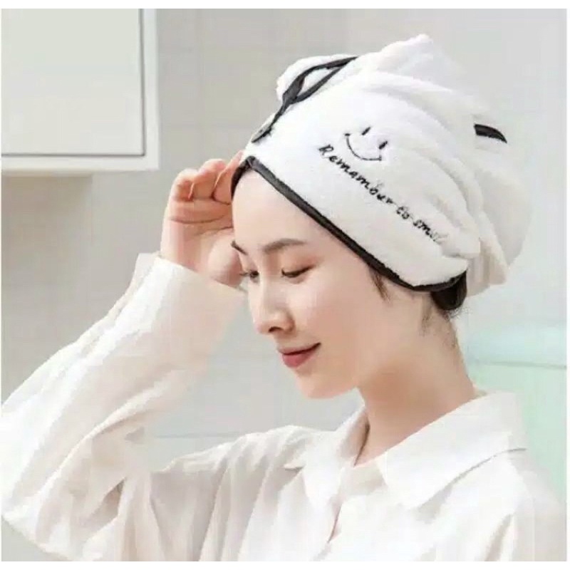 HANDUK KERAMAS CEPAT KERING MICROFIBER MAGIC TOWEL RAPID DRY HAIR TURBAN