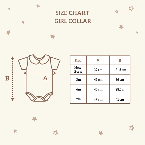 Little Palmerhaus - Girl Collar Bodysuit (Jumper Bayi) 0-9 Bulan