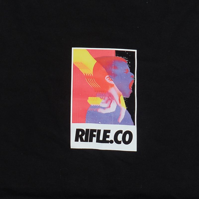 Rifle.co Tshirt black rain