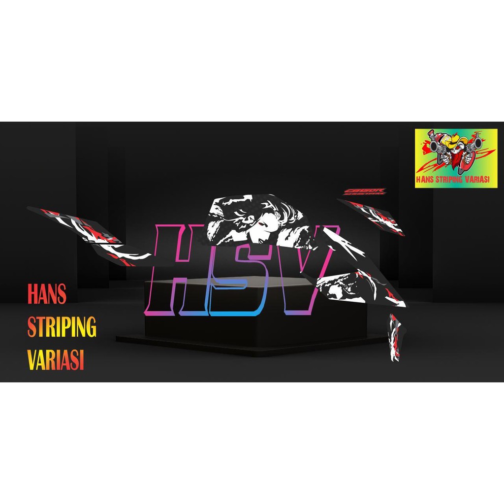 striping stiker decal cb150r new kabuki