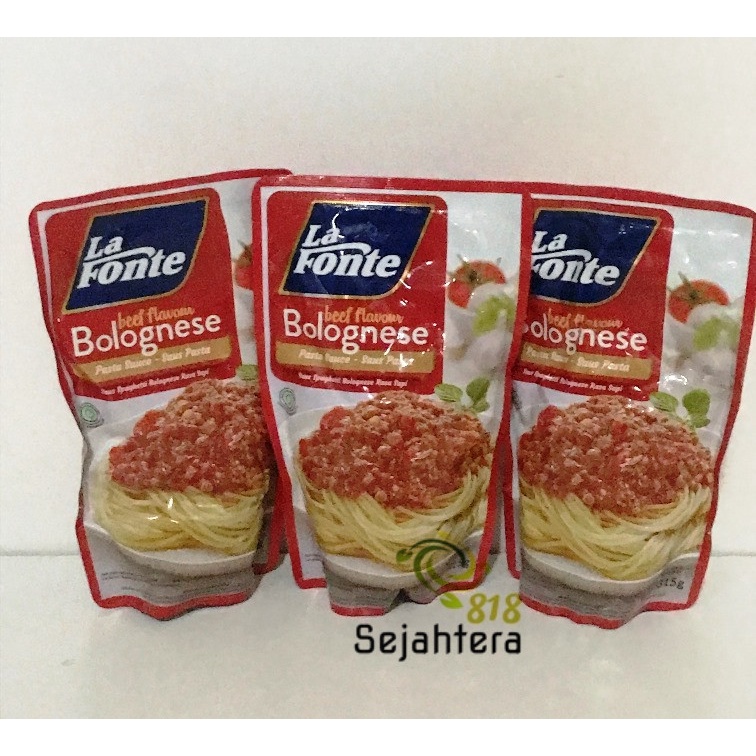 

Lafonte Saos / Saus Spagetti Beef / Chicken Bolognese ukuran 315gr