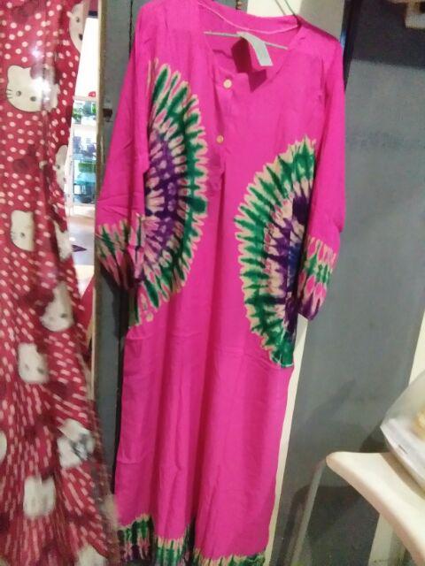 Ecer Gamis Falany Daster Lengan Panjang Wanita Batik Jumbo