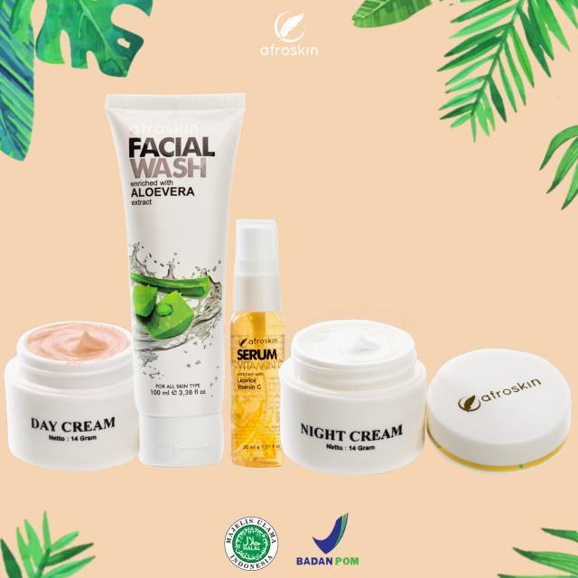 SKINCARE PEMUTIH WAJAH AFROSKIN PERAWATAN WAJAH SUDAH BPOM 100% ORIGINAL