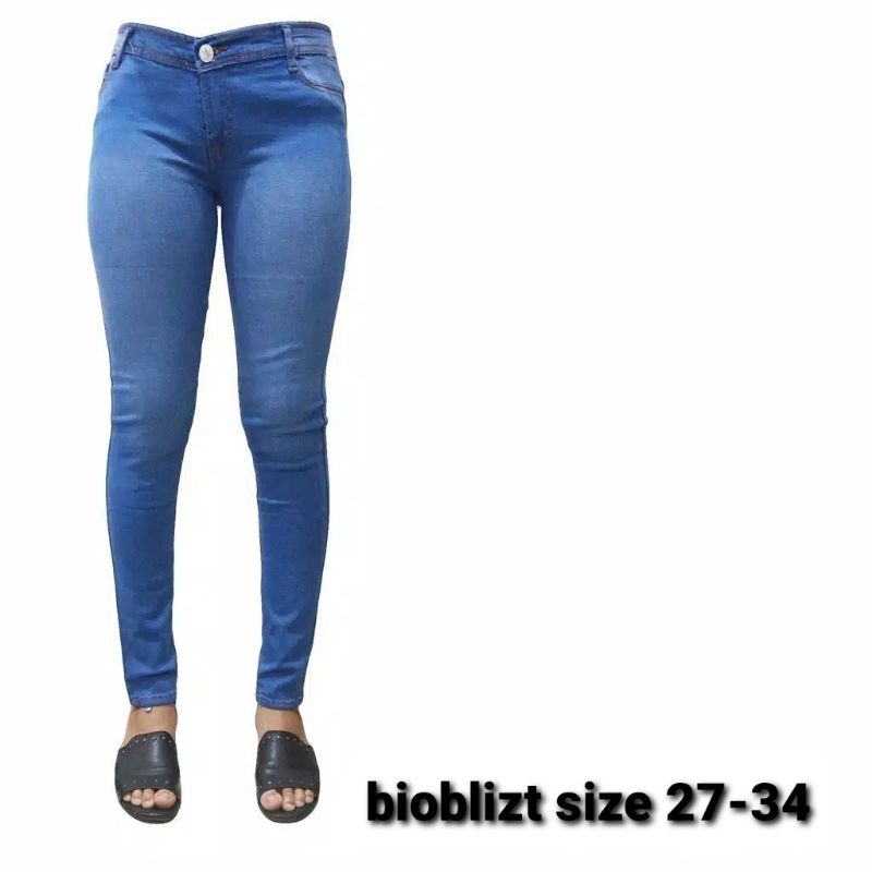 CELANA JEANS PENSIL WANITA ICE BLUE