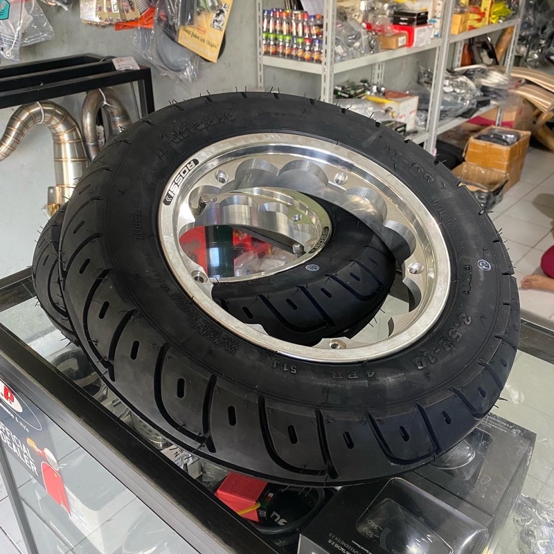 velg vrossi VRX ban mizzle 3.50-10 vespa ring 10 sprint px excel spartan dkk