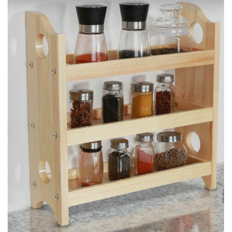 Rak Bumbu Dapur 3 Susun Besar