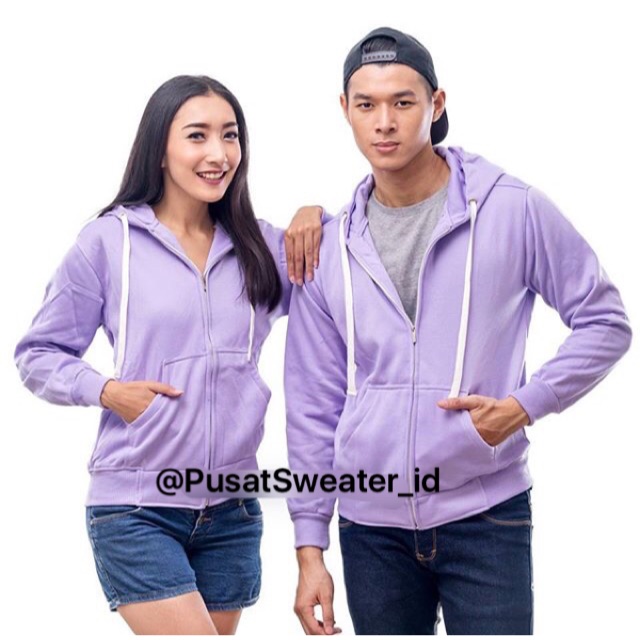 HOODIE ZIPPER Tali Putih