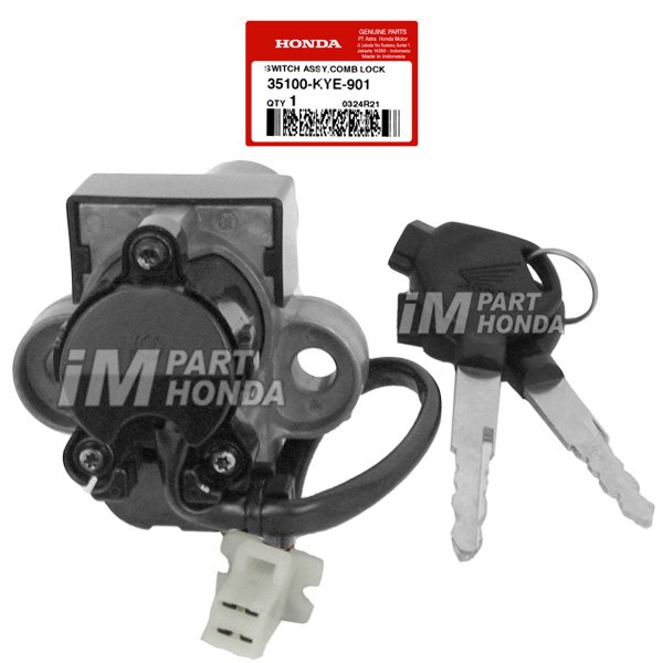 35100-KYE-901 Kunci Kontak Megapro Monoshock Karbu Tanpa Kunci Jok & Tutup Tangki