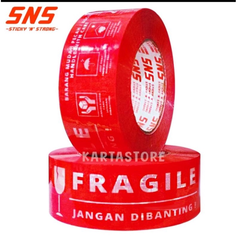 

LAKBAN FRAGILE 300 YARD 2 INCH WARNA MERAH