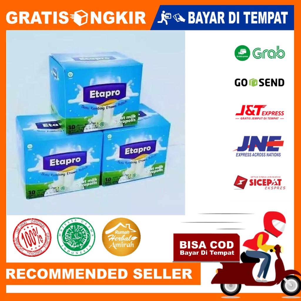 susu kambing etawa asli original 1 box isi 10 sachet