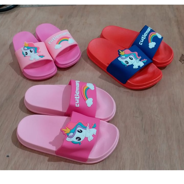 LittleAaron SANDAL UNICORN CUTIE Sandal Anak Selop Karet Import Berkualitas 1-8 Tahun Sport Termurah Sendal Bayi Anak Cewek Cowok