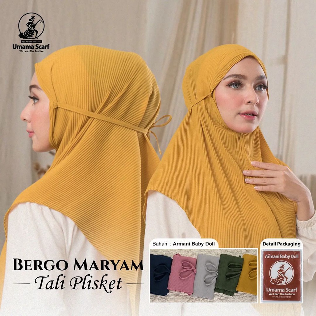 Bergo Maryam Tali Plisket by Umama
