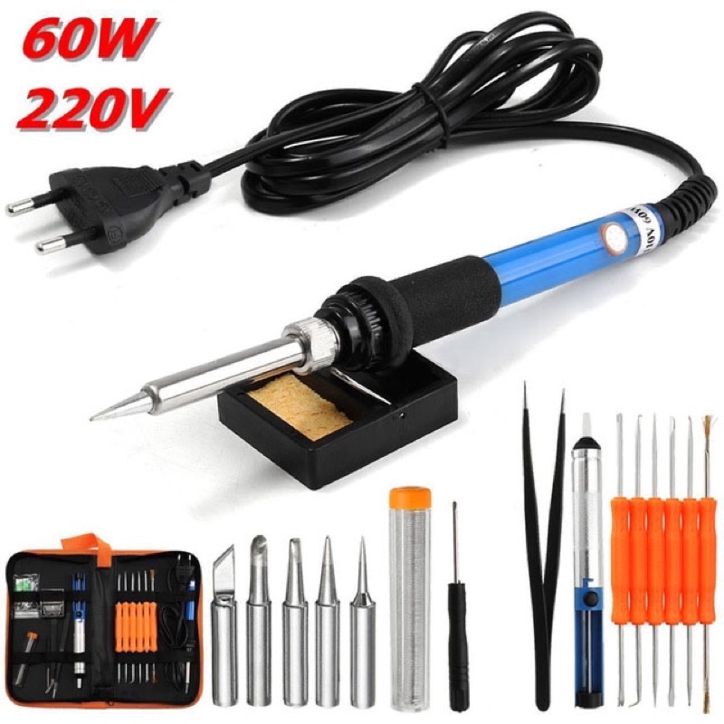 Taffware Peralatan Solder Kit 7 in 1 60W 220V