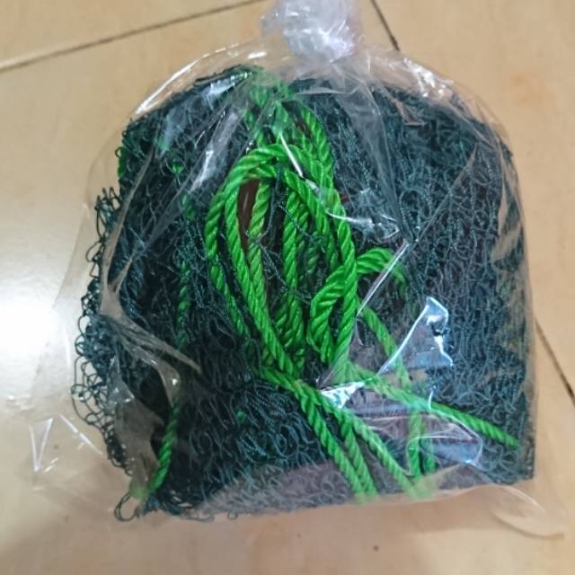 cod Anco penangkap ikan dan udang ukuran 2x2 meter bahan nilon/benang lubang 1 jari, jaring ikan, ja
