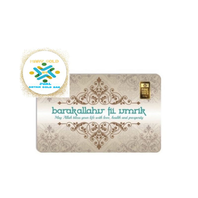 Gift series full set ANTAM barakallah , happy wedding  0,5gr