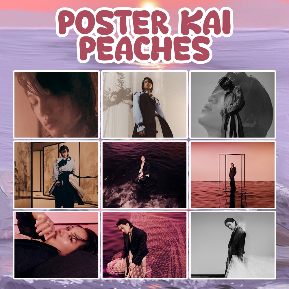 Poster EXO KAI PEACHES | Poster Kpop A4 A5 A6 Murah Murah (Part A)