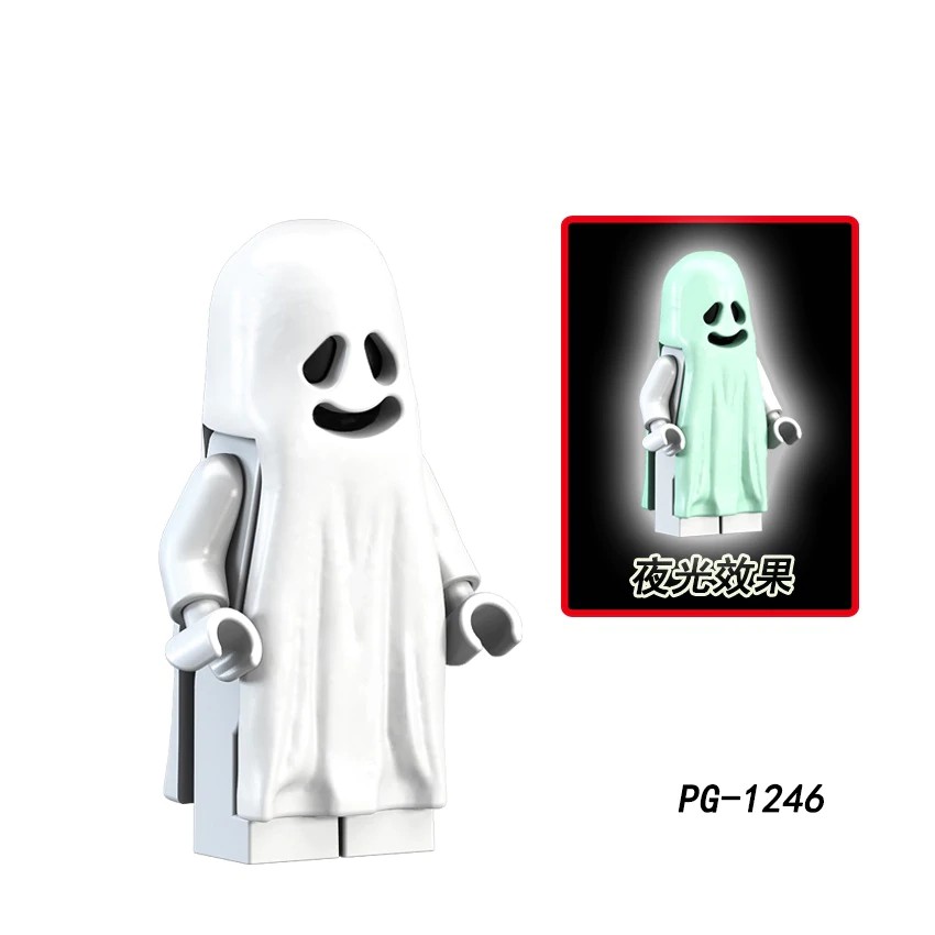 Mainan Lego Anak Ghost Movie Halloween Monster Weapons Brinquedos Compatible Playmobil Military