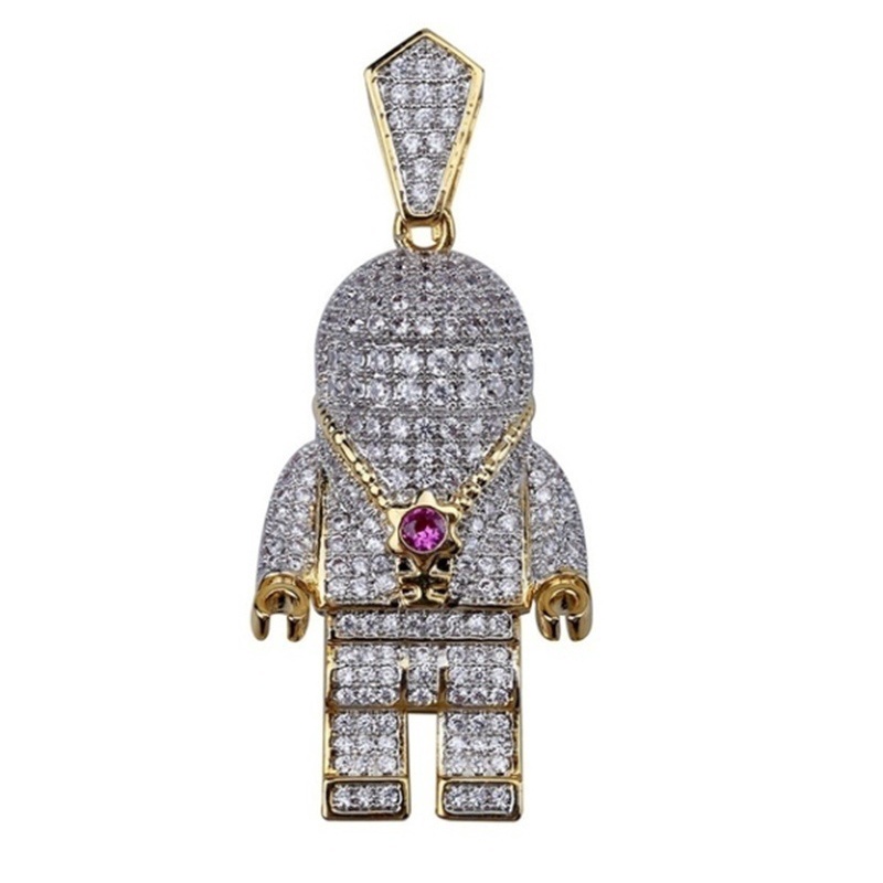 Kalung Liontin Astronot Gaya Hip Hop Untuk Perhiasan