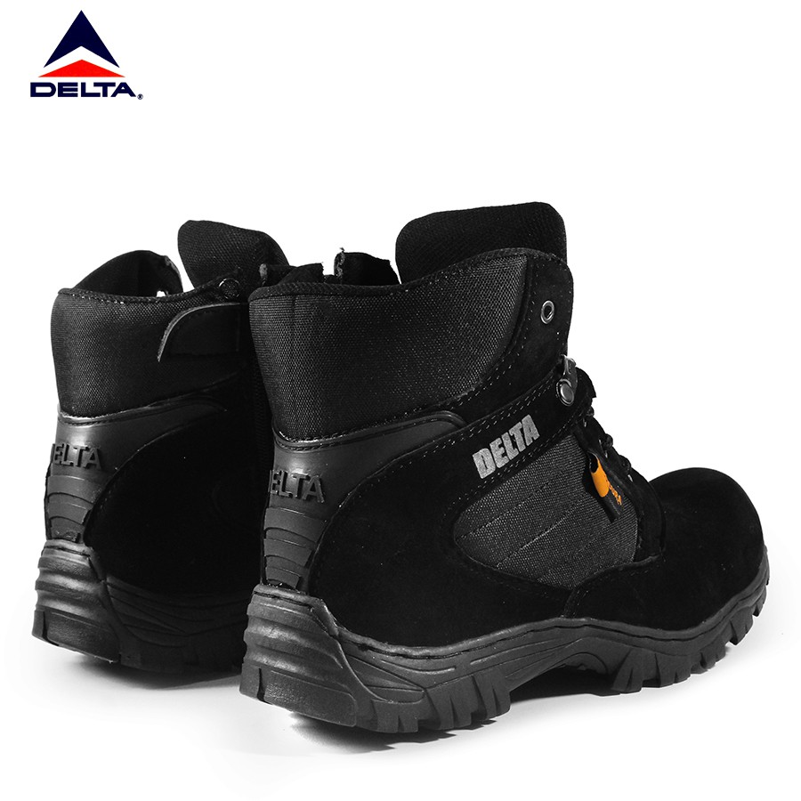 sepatu pria boots safety tracking delta cordura tactical tinggi 6 inci hitam original handmade