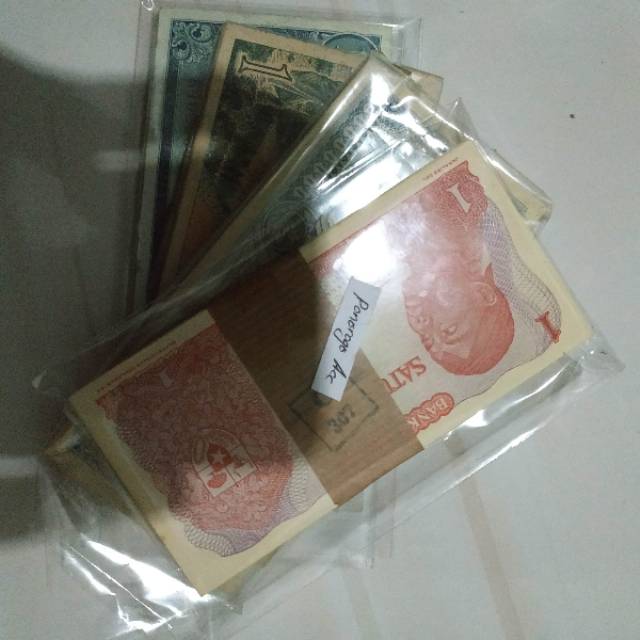 Paket uang kuno 1 rupiah sudirman 1 rupiah sandang pangan 1 rupiah pemandangan 1 rupiah suku bangsa untuk bahan mahar nikah 23 rupiah 2023 rupiah