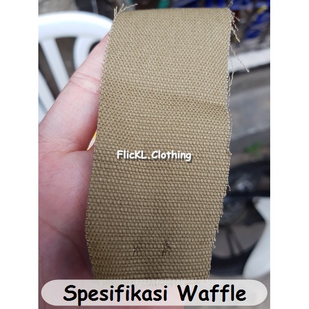 Bahan Kain Waffle Wafer Wafel Katun Topi Tas Jaket