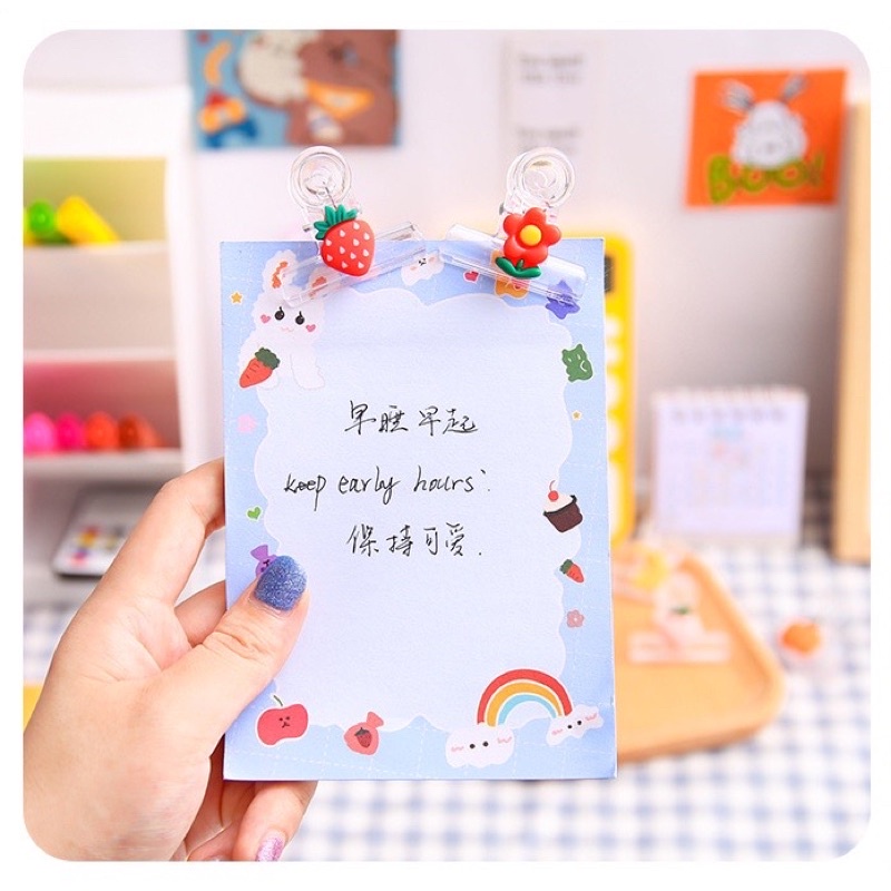 

binder clip penjepit kertas alat tulis kantor stationery korea lucu imut kawaii murah