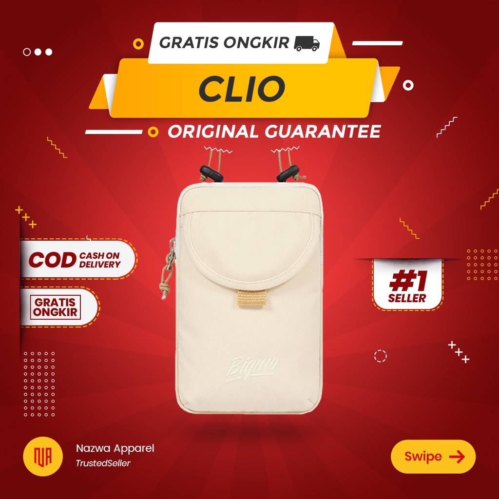 TAS SELEMPANG SLING BAG BIGMO CLIO MILKY VANILLA