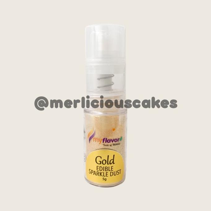 

My Flavor Gold Edible Sparkle Dust Edible Glitter 5 Gram