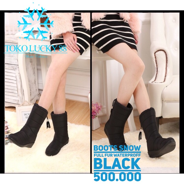 IMPORT Flash Sale Cuci Gudang Boots Snow Sepatu Boots Winter Musim Dingin