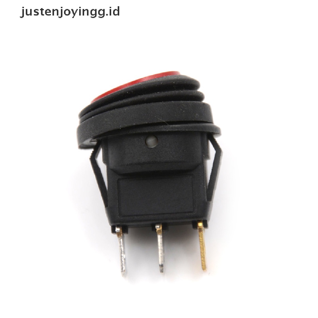 Saklar Rocker On / Off 12V Bentuk Bulat Anti Air Untuk Mobil / Perahu