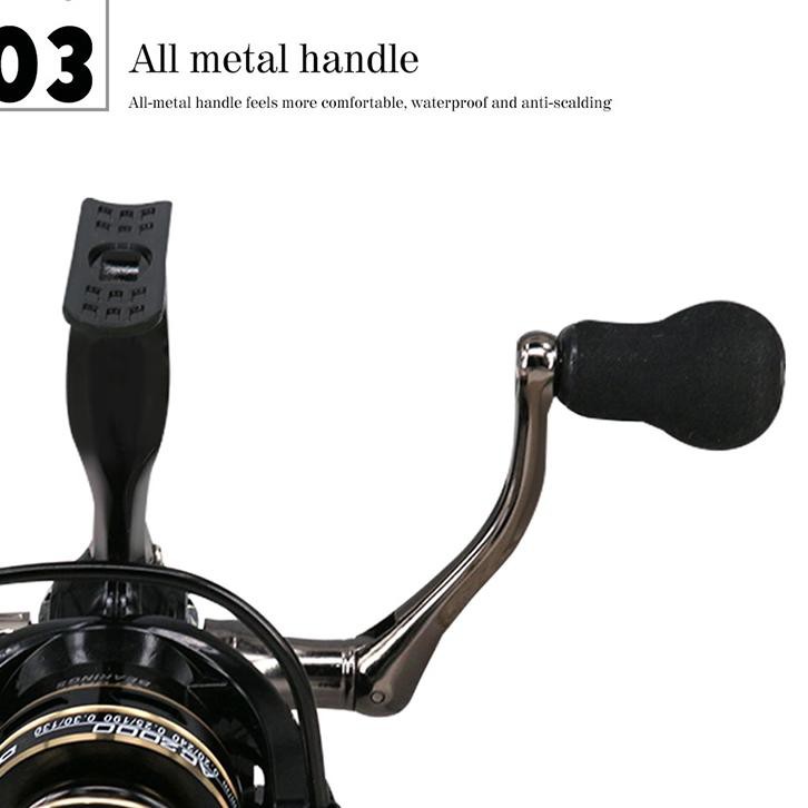 [KODE BARANG 9] Sfeexun Fishing Reel / Penggulung Senar Pancing 5.2: 1 2000 / 3000 / 4000 Lure 8kg T