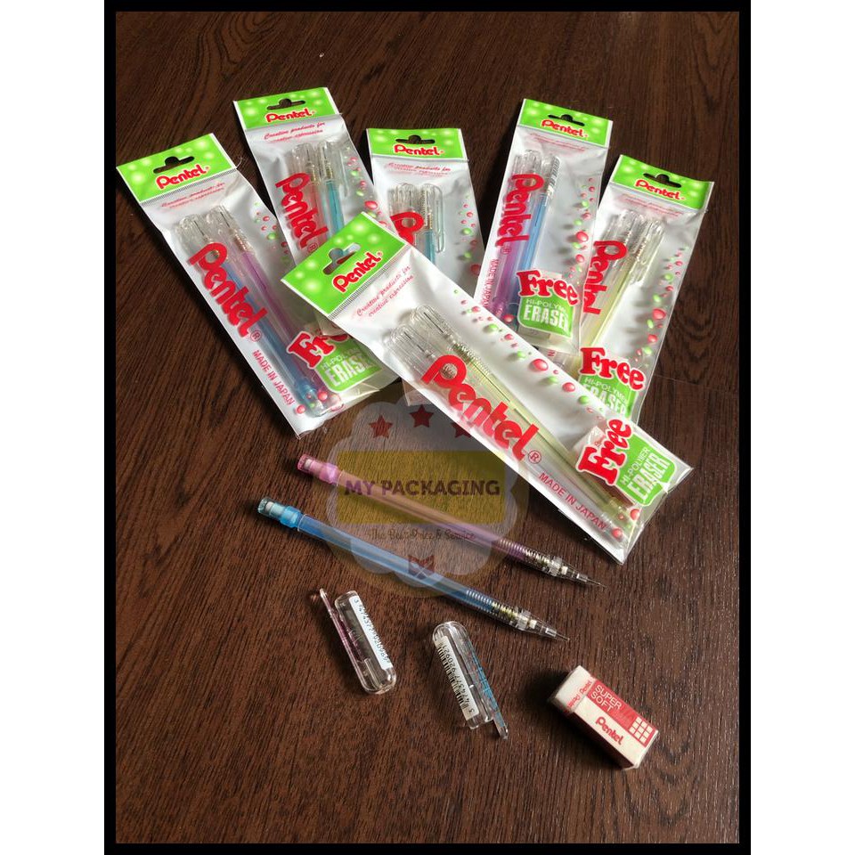 

PENSIL MEKANIK PENTEL CAPLET 0.5 (2PENSIL+1PENGHAPUS)
