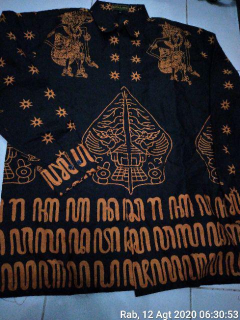 Batik Solo Kemeja Batik Panjang Gunungan Emas Florist Batiksoloamanah