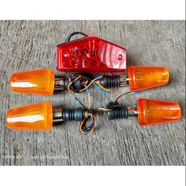 PAKET LAMPU STOP/STOPLAMP LED RX KING PLUS LAMPU SEIN SEN DEPAN BELAKANG RX KING