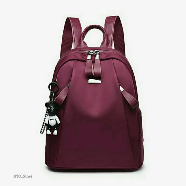 Tas ransel gto free gantungan boneka impor / tas wanita batam