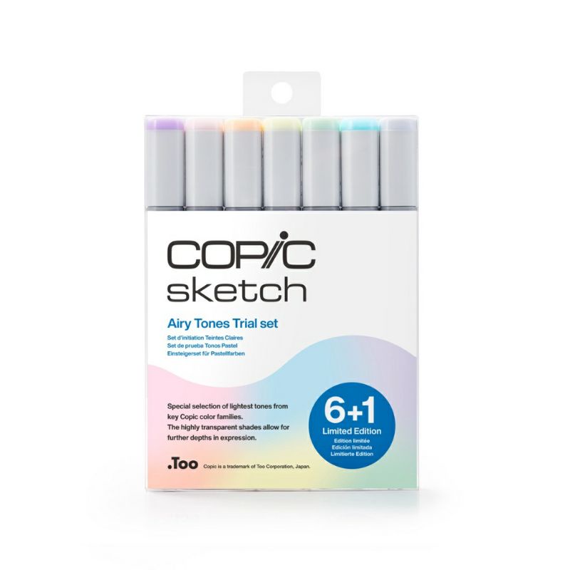 

Copic Sketch Airy Tones Trial Set 6+1 colors