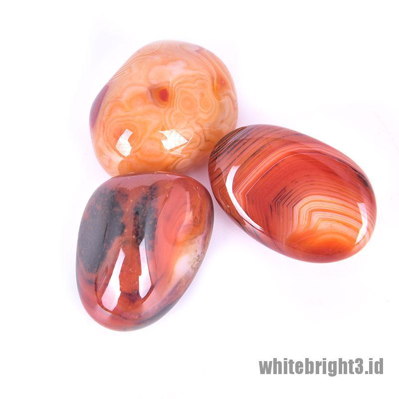 ❤White3 Warna Putih❤ Batu Akik Madagascar Alami Untuk Keberuntungan