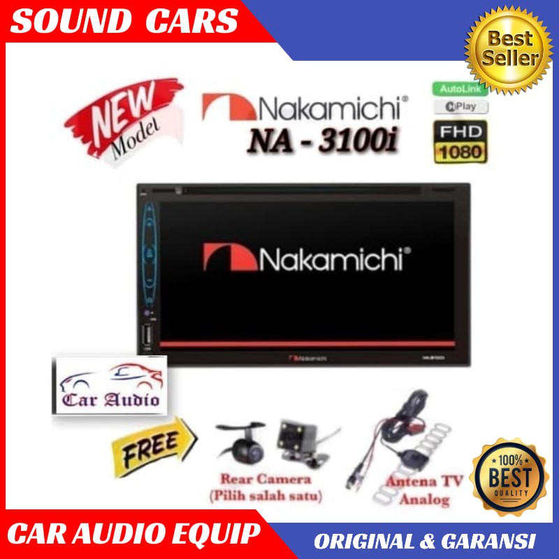 Tape mobil / Double din Nakamichi NA 3100i Best Quality Garansi Original
