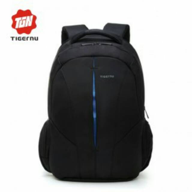 TIGERNU Tas Ransel Backpack Waterproof - Black Blue OMBG0SBJ