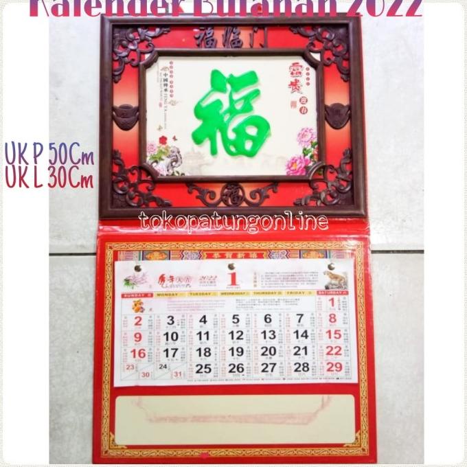 READY COD Kalender Bulanan China Cina PROMOKode 4597