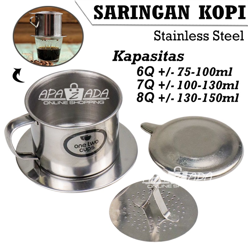 Apazada - Saringan Kopi Vietnam Drip / Longcam Filter Pot Dripper Kopi / Alat Saring Kopi