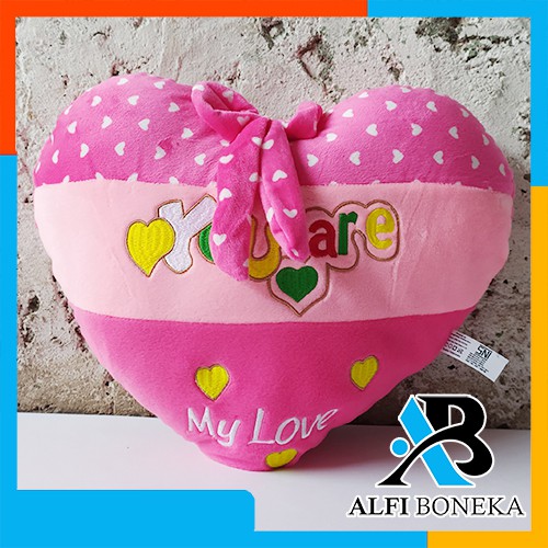 Bantal love Bantal Valentine You Are My Love Bantal Love Pink Murah