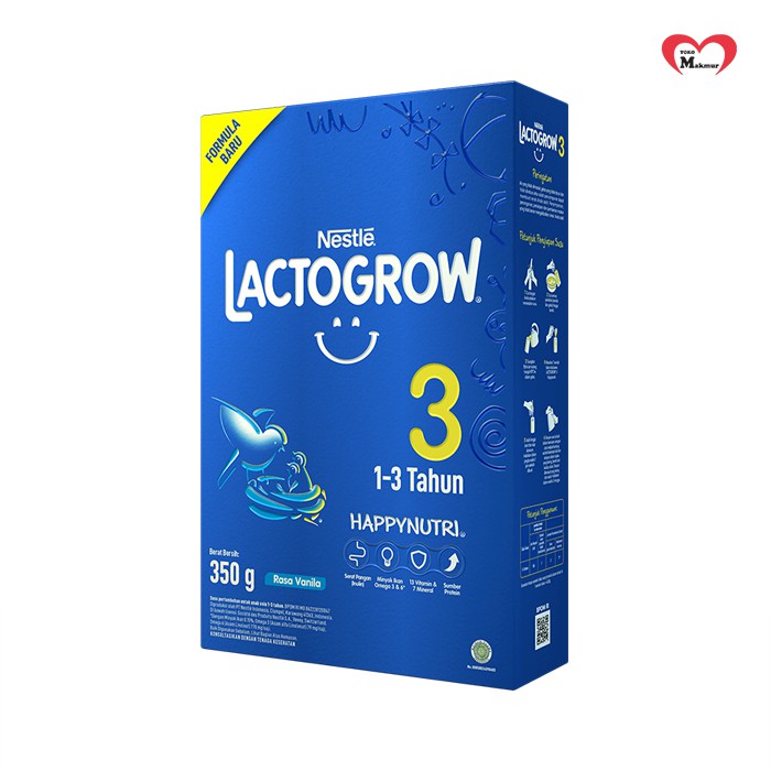 Lactogrow 3 Vanila / Madu / Original 350gr / Toko Makmur Online