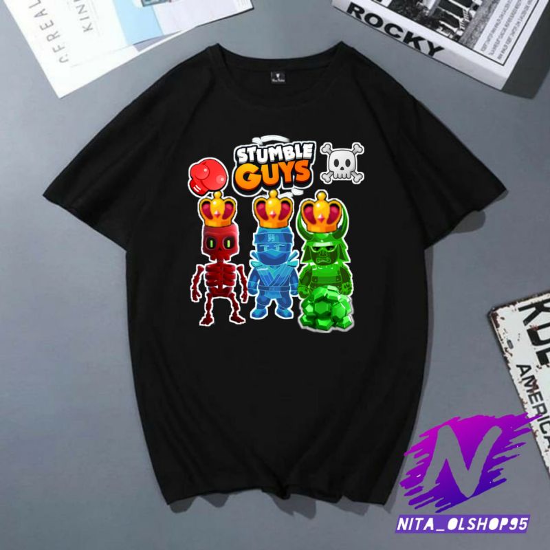 stumble guys baju kaos anak atasan anak laki laki stumble guys premium spesial