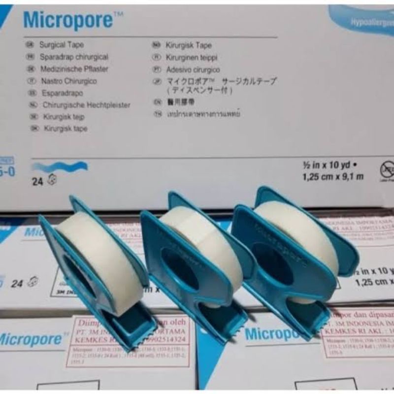 Micropore ½ inch 1 inch 2 inch / Plester 3M / Paper tipe 3M