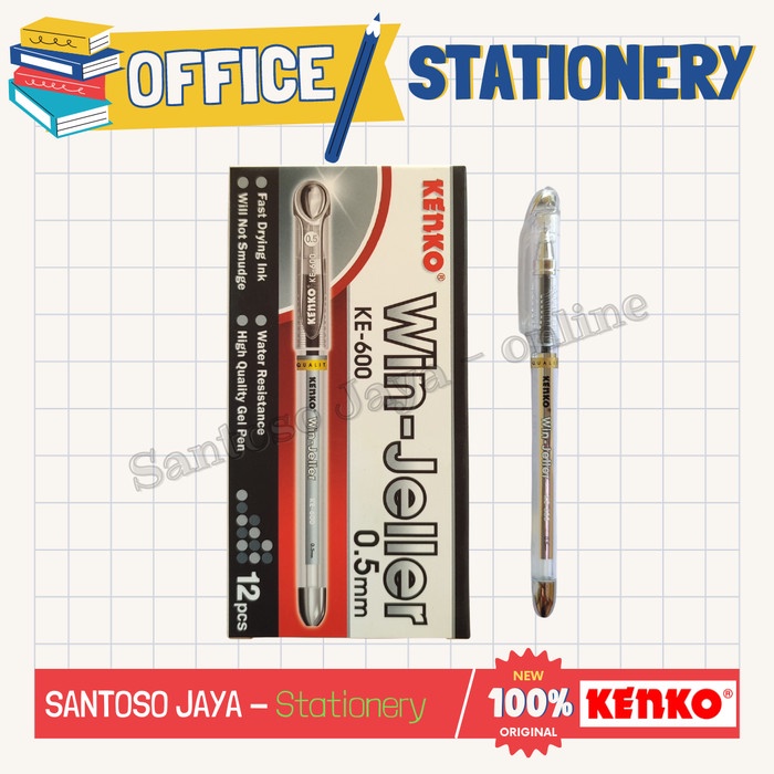 

Bolpen - Pulpen KENKO Win-Jeller - Ballpoint KENKO KE-600 - 0.5 mm